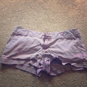 Purple short shorts